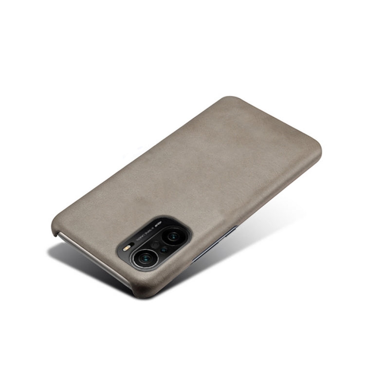 For Xiaomi Redmi K40 Calf Texture PC + PU Phone Case