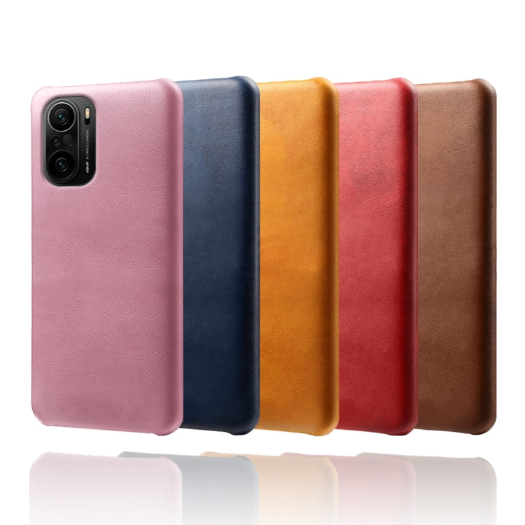 For Xiaomi Redmi K40 Calf Texture PC + PU Phone Case