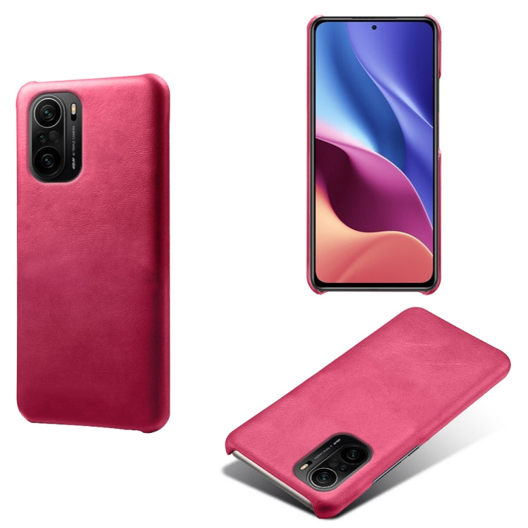 For Xiaomi Redmi K40 Calf Texture PC + PU Phone Case