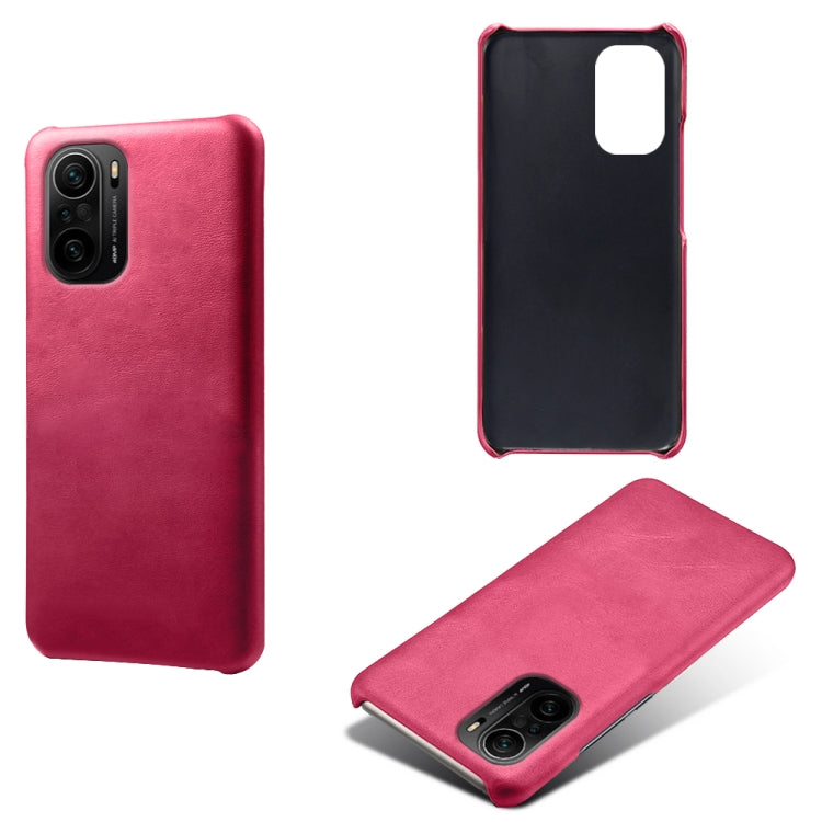 For Xiaomi Redmi K40 Calf Texture PC + PU Phone Case