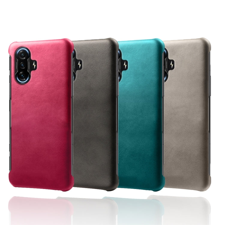 For Xiaomi Redmi K40 Gaming Calf Texture PC + PU Phone Case