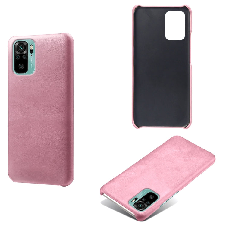 For Xiaomi Redmi Note 10 4G Calf Texture PC + PU Phone Case