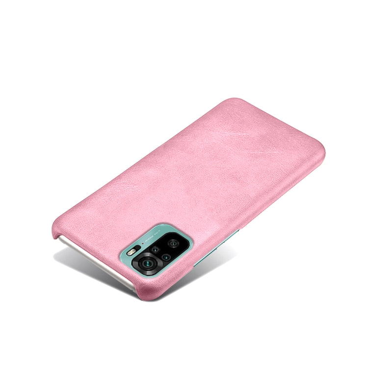 For Xiaomi Redmi Note 10 4G Calf Texture PC + PU Phone Case