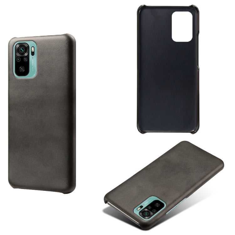 For Xiaomi Redmi Note 10 4G Calf Texture PC + PU Phone Case