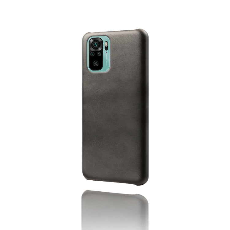 For Xiaomi Redmi Note 10 4G Calf Texture PC + PU Phone Case