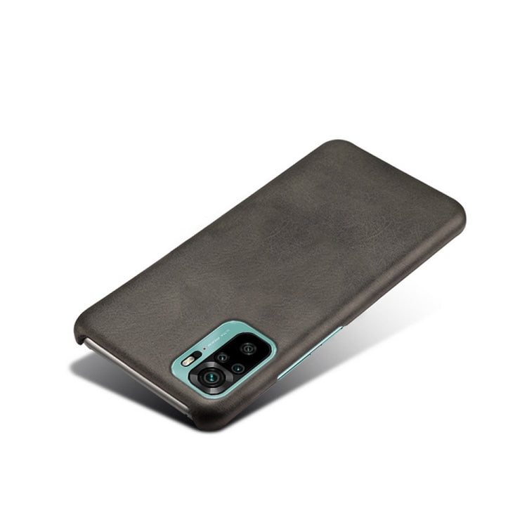 For Xiaomi Redmi Note 10 4G Calf Texture PC + PU Phone Case