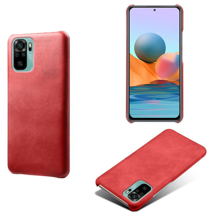 For Xiaomi Redmi Note 10 4G Calf Texture PC + PU Phone Case