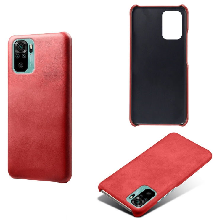 For Xiaomi Redmi Note 10 4G Calf Texture PC + PU Phone Case