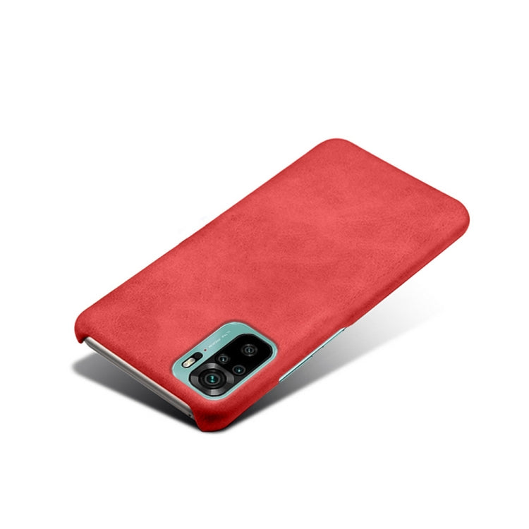 For Xiaomi Redmi Note 10 4G Calf Texture PC + PU Phone Case