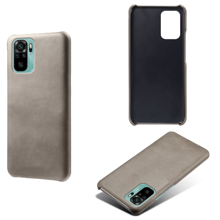 For Xiaomi Redmi Note 10 4G Calf Texture PC + PU Phone Case