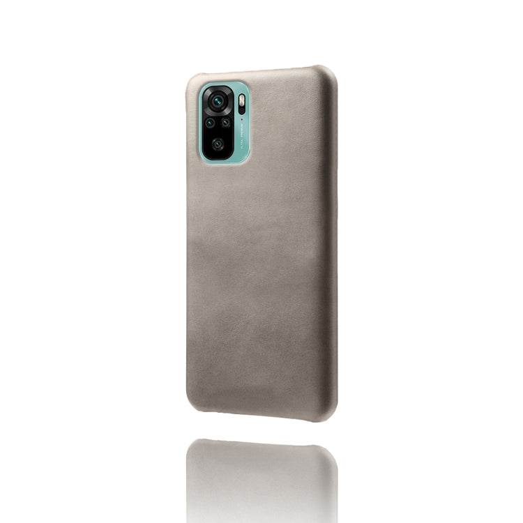 For Xiaomi Redmi Note 10 4G Calf Texture PC + PU Phone Case