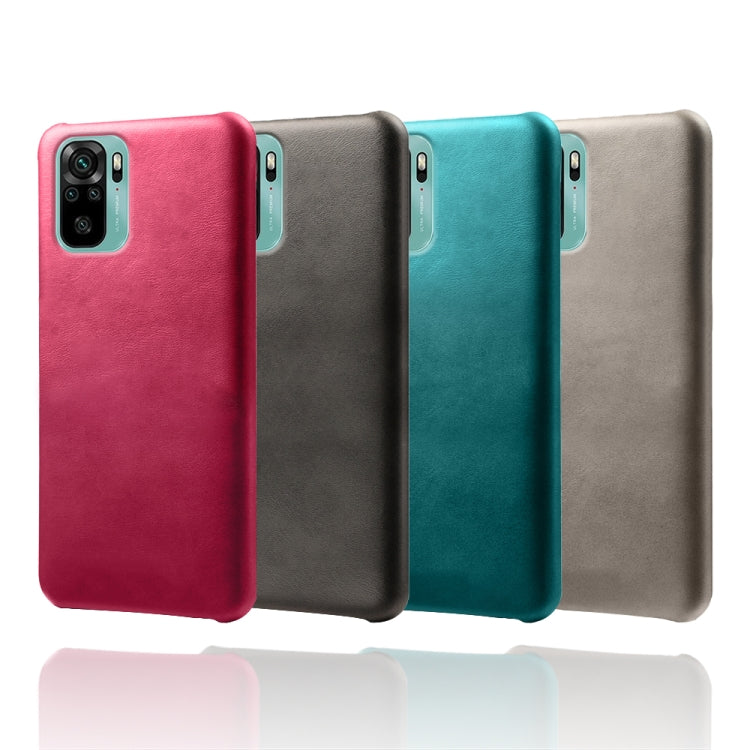 For Xiaomi Redmi Note 10 4G Calf Texture PC + PU Phone Case