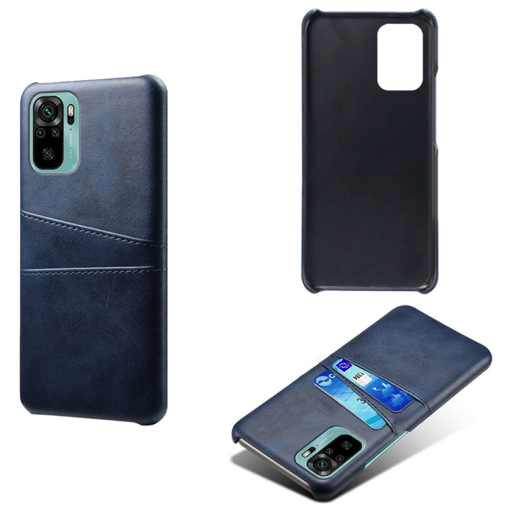 For Xiaomi Redmi Note 10 4G Calf Texture PC + PU Phone Case