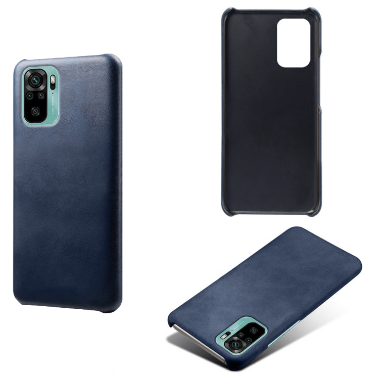 For Xiaomi Redmi Note 10 4G Calf Texture PC + PU Phone Case