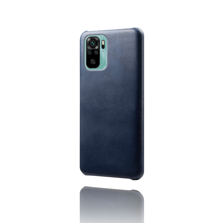 For Xiaomi Redmi Note 10 4G Calf Texture PC + PU Phone Case