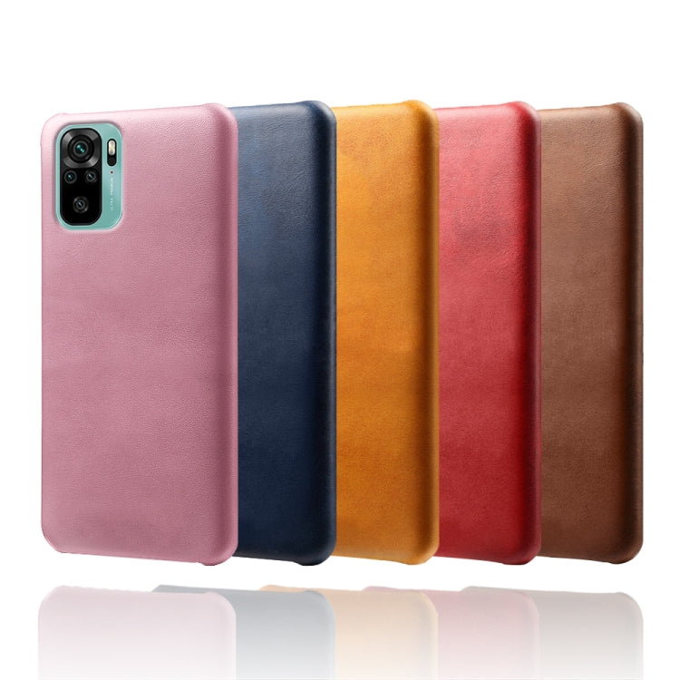 For Xiaomi Redmi Note 10 4G Calf Texture PC + PU Phone Case