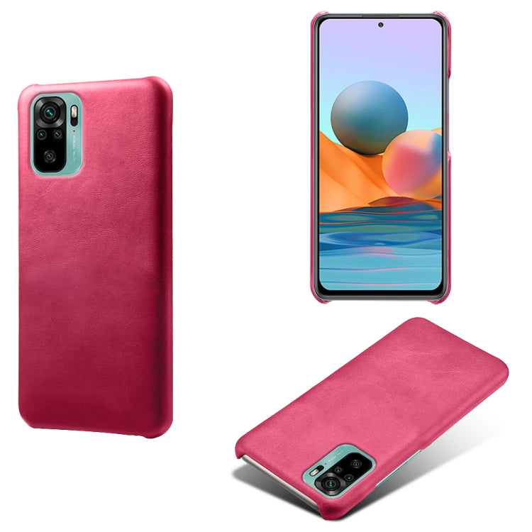 For Xiaomi Redmi Note 10 4G Calf Texture PC + PU Phone Case