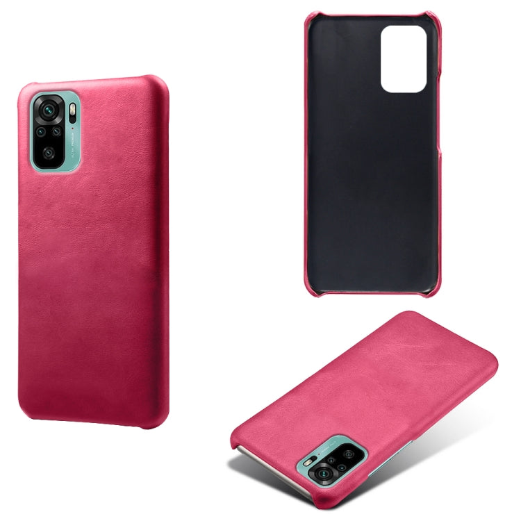 For Xiaomi Redmi Note 10 4G Calf Texture PC + PU Phone Case
