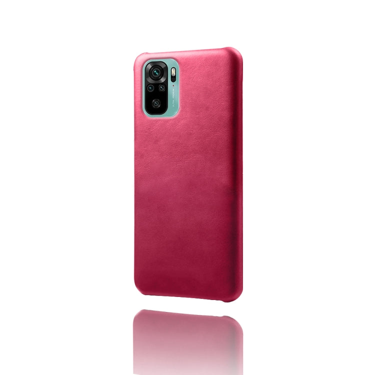 For Xiaomi Redmi Note 10 4G Calf Texture PC + PU Phone Case
