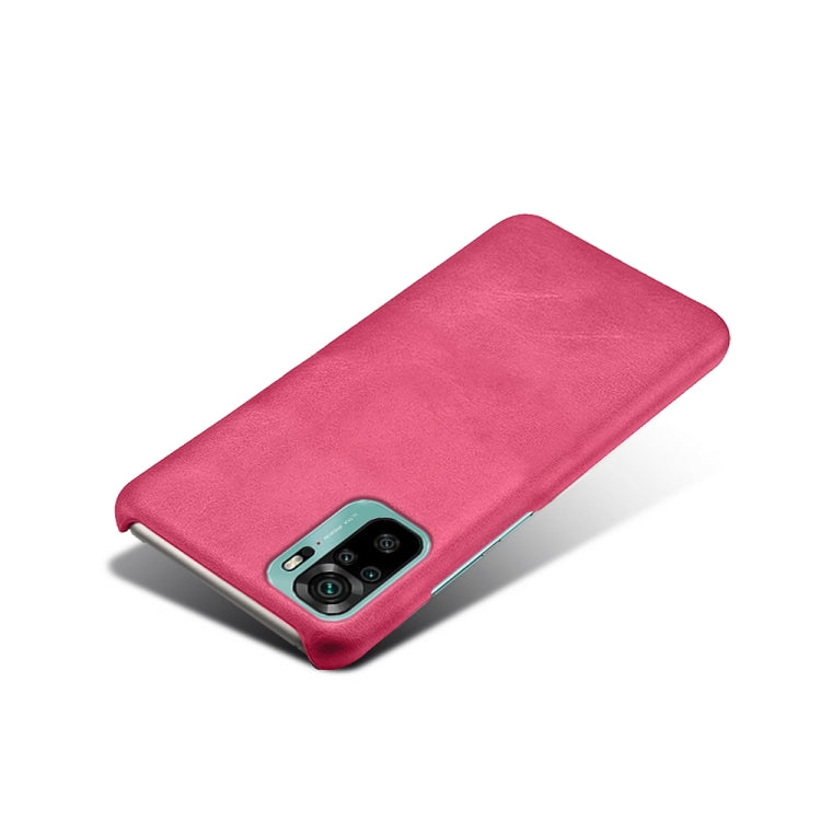 For Xiaomi Redmi Note 10 4G Calf Texture PC + PU Phone Case