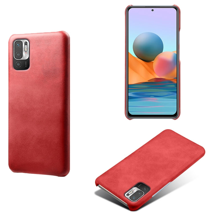 For Xiaomi Redmi Note 10 5G Calf Texture PC + PU Phone Case