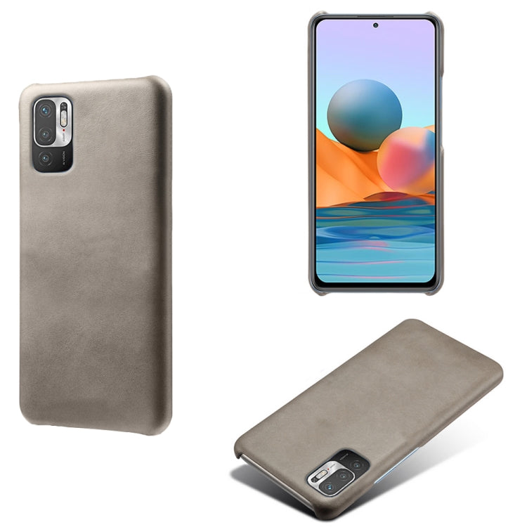 For Xiaomi Redmi Note 10 5G Calf Texture PC + PU Phone Case
