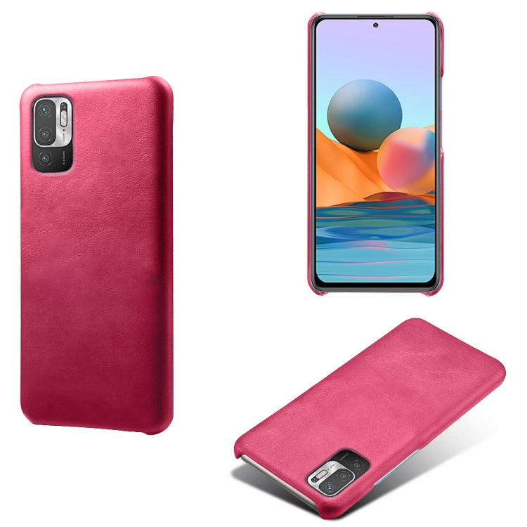 For Xiaomi Redmi Note 10 5G Calf Texture PC + PU Phone Case