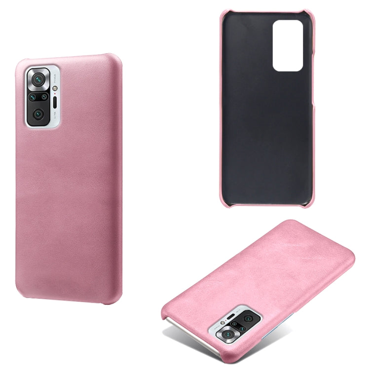 For Xiaomi Redmi Note 10 Pro 4G Calf Texture PC + PU Phone Case