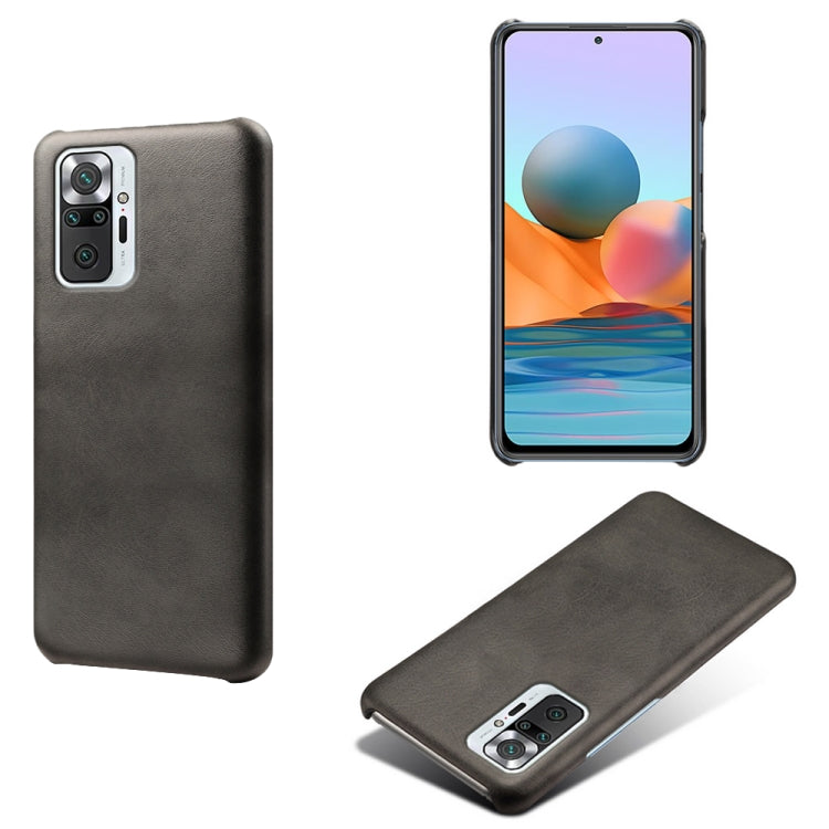 For Xiaomi Redmi Note 10 Pro 4G Calf Texture PC + PU Phone Case