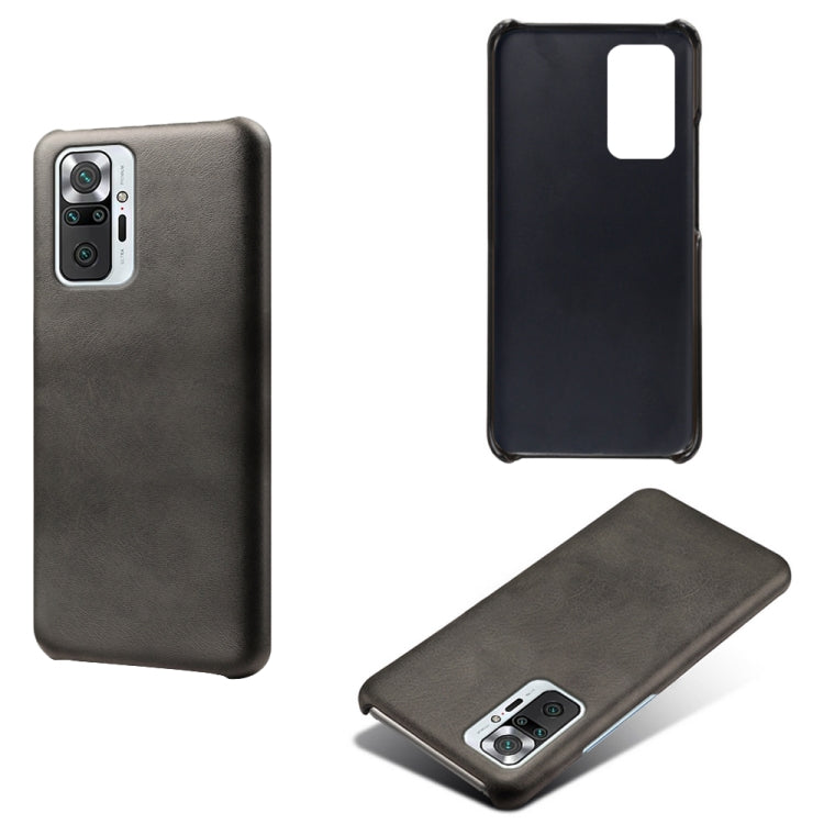 For Xiaomi Redmi Note 10 Pro 4G Calf Texture PC + PU Phone Case