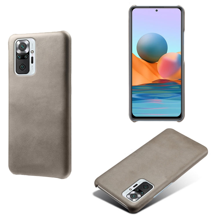 For Xiaomi Redmi Note 10 Pro 4G Calf Texture PC + PU Phone Case