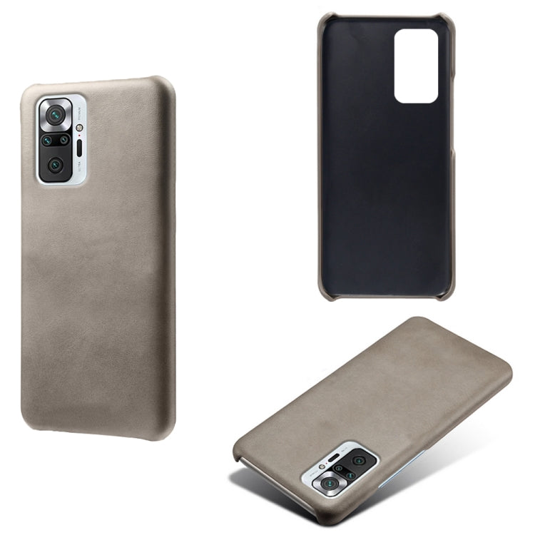 For Xiaomi Redmi Note 10 Pro 4G Calf Texture PC + PU Phone Case