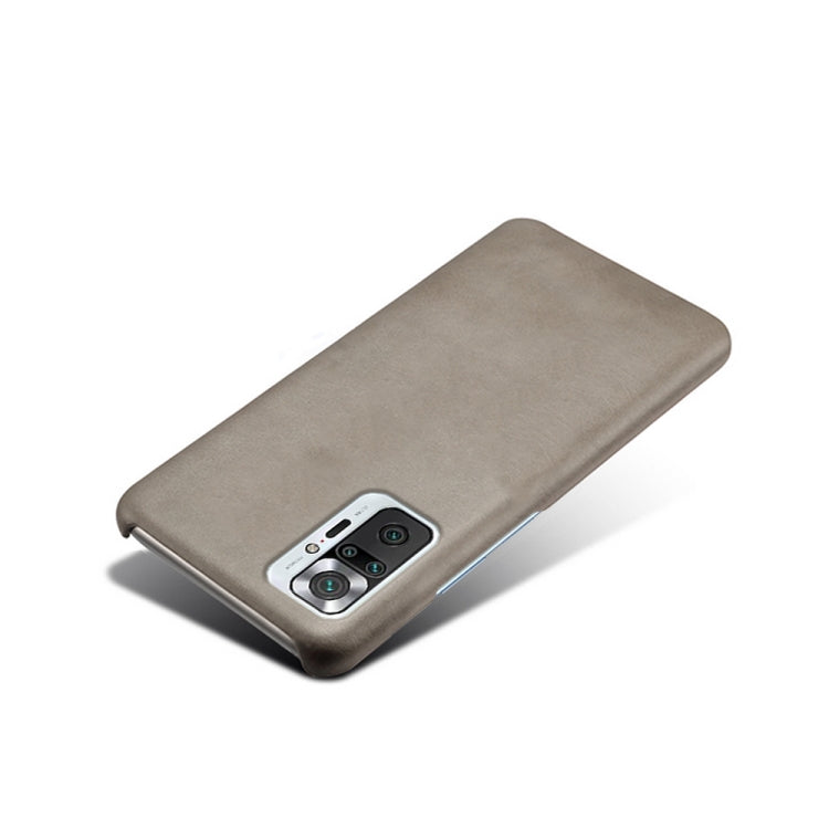 For Xiaomi Redmi Note 10 Pro 4G Calf Texture PC + PU Phone Case