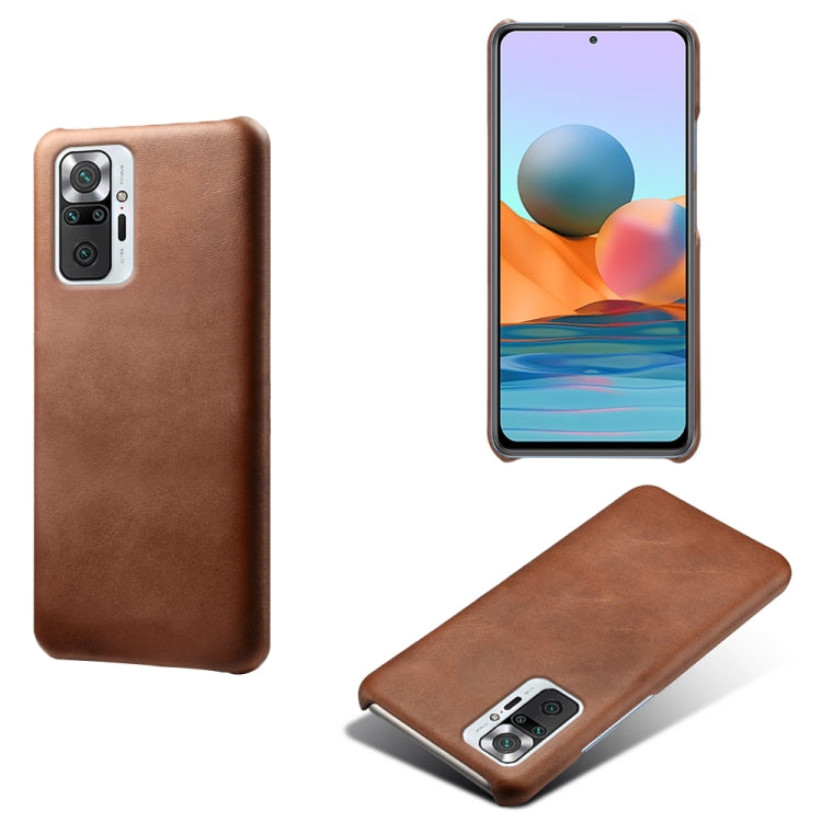 For Xiaomi Redmi Note 10 Pro 4G Calf Texture PC + PU Phone Case