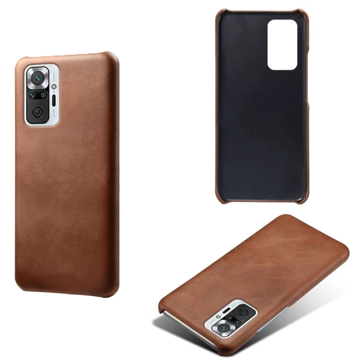 For Xiaomi Redmi Note 10 Pro 4G Calf Texture PC + PU Phone Case