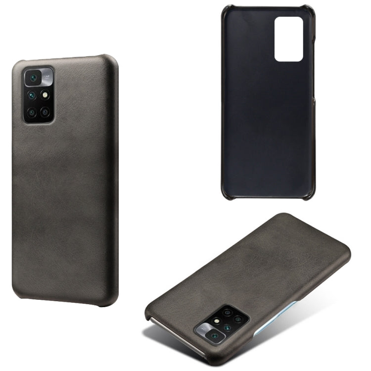 For Xiaomi Redmi 10 Calf Texture PC + PU Phone Case