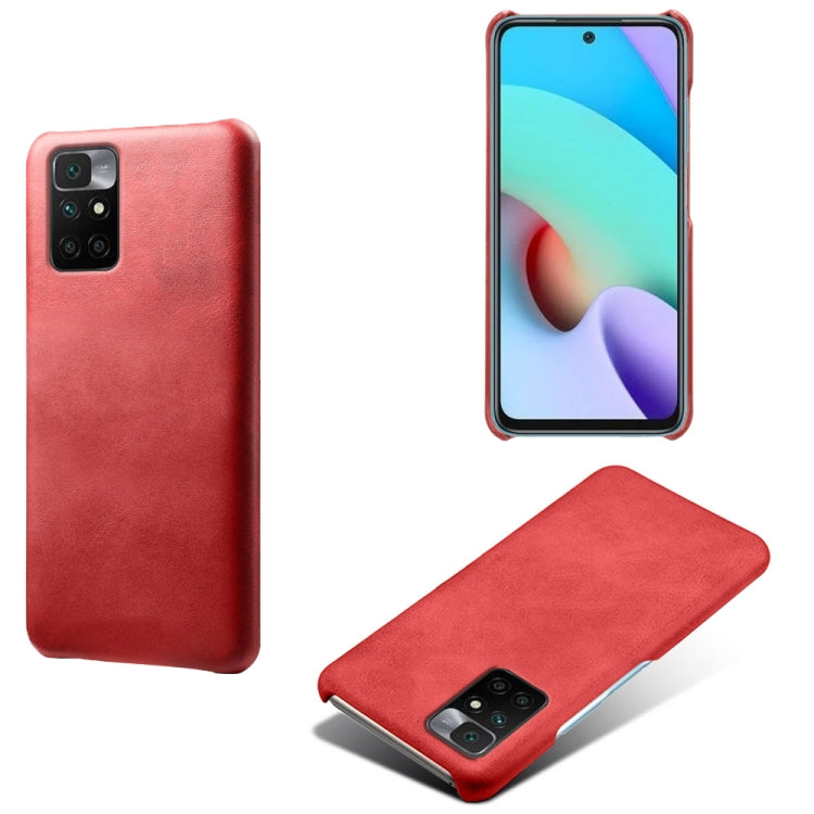 For Xiaomi Redmi 10 Calf Texture PC + PU Phone Case