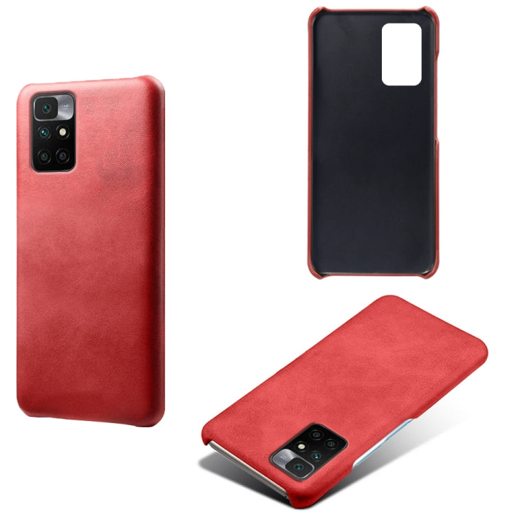For Xiaomi Redmi 10 Calf Texture PC + PU Phone Case