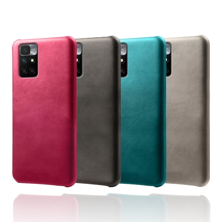 For Xiaomi Redmi 10 Calf Texture PC + PU Phone Case