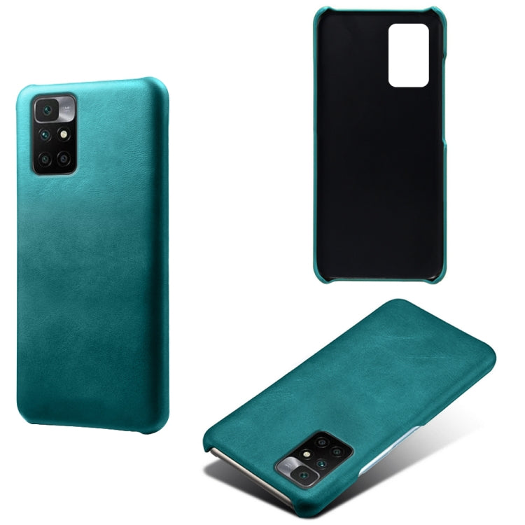 For Xiaomi Redmi 10 Calf Texture PC + PU Phone Case