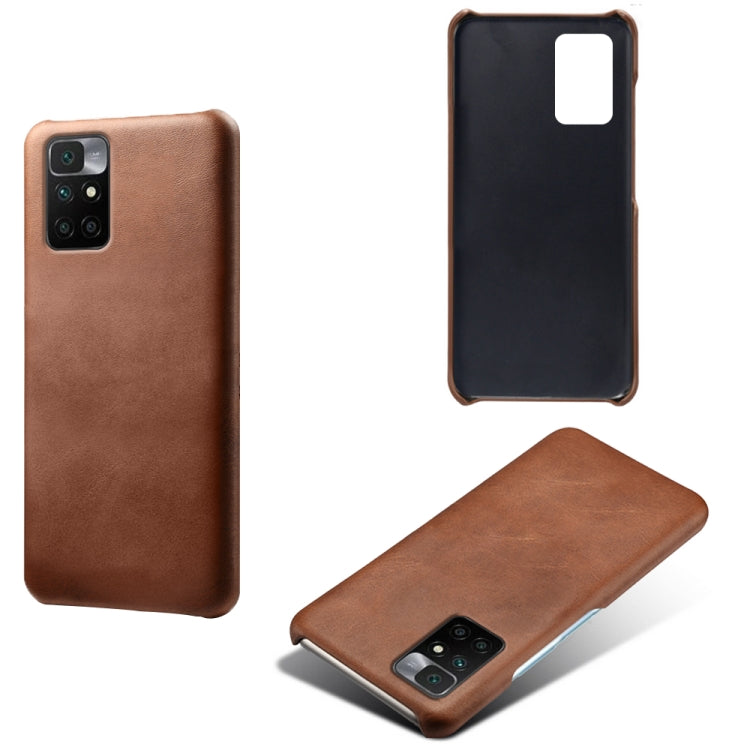 For Xiaomi Redmi 10 Calf Texture PC + PU Phone Case