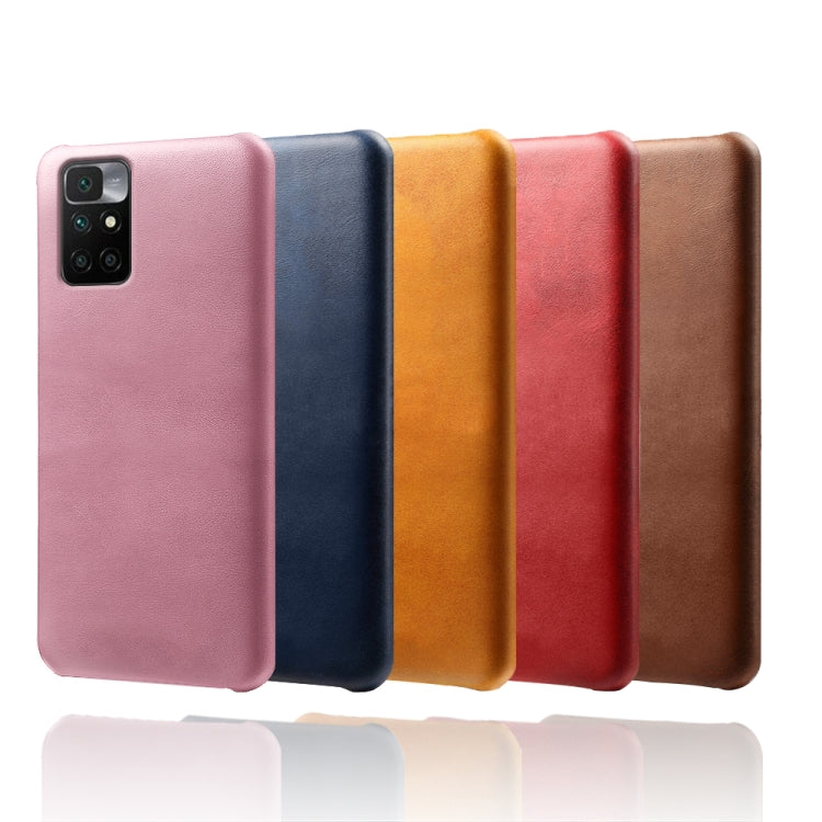 For Xiaomi Redmi 10 Calf Texture PC + PU Phone Case
