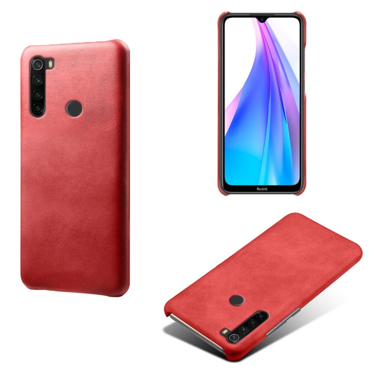 For Xiaomi Redmi Note 8T Calf Texture PC + PU Phone Case