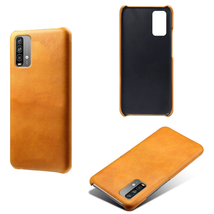 For Xiaomi Redmi Note 9 4G Calf Texture PC + PU Phone Case