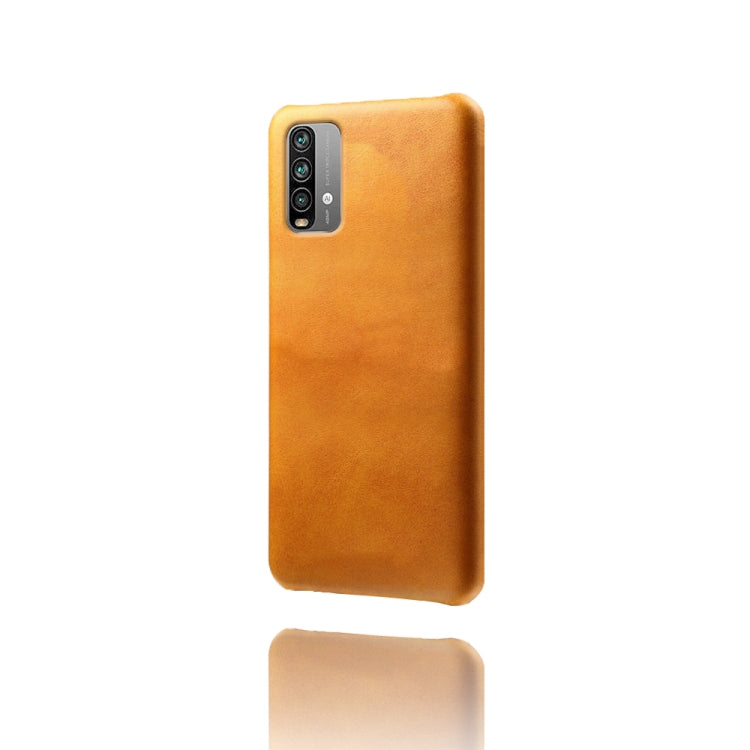 For Xiaomi Redmi Note 9 4G Calf Texture PC + PU Phone Case