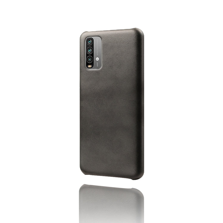 For Xiaomi Redmi Note 9 4G Calf Texture PC + PU Phone Case