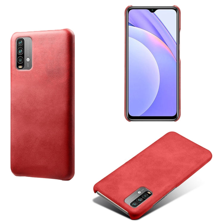 For Xiaomi Redmi Note 9 4G Calf Texture PC + PU Phone Case