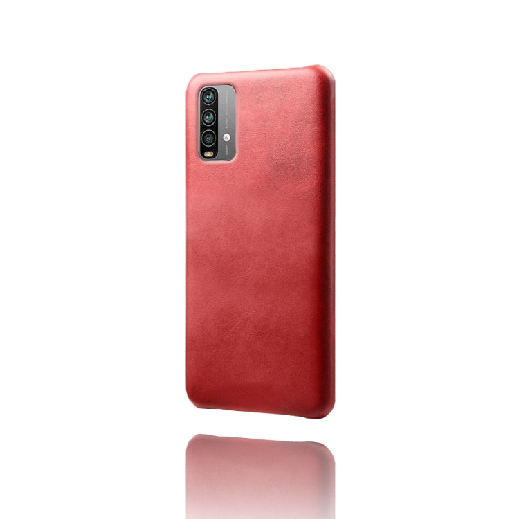 For Xiaomi Redmi Note 9 4G Calf Texture PC + PU Phone Case