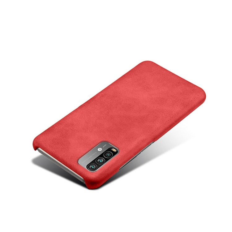 For Xiaomi Redmi Note 9 4G Calf Texture PC + PU Phone Case