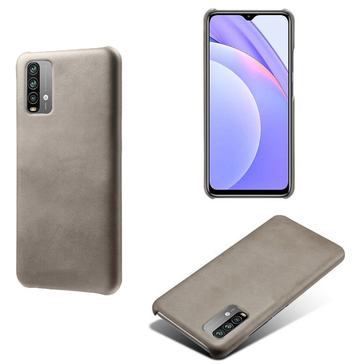 For Xiaomi Redmi Note 9 4G Calf Texture PC + PU Phone Case